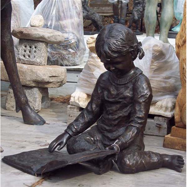 Reading girl bronze sculptures for sale